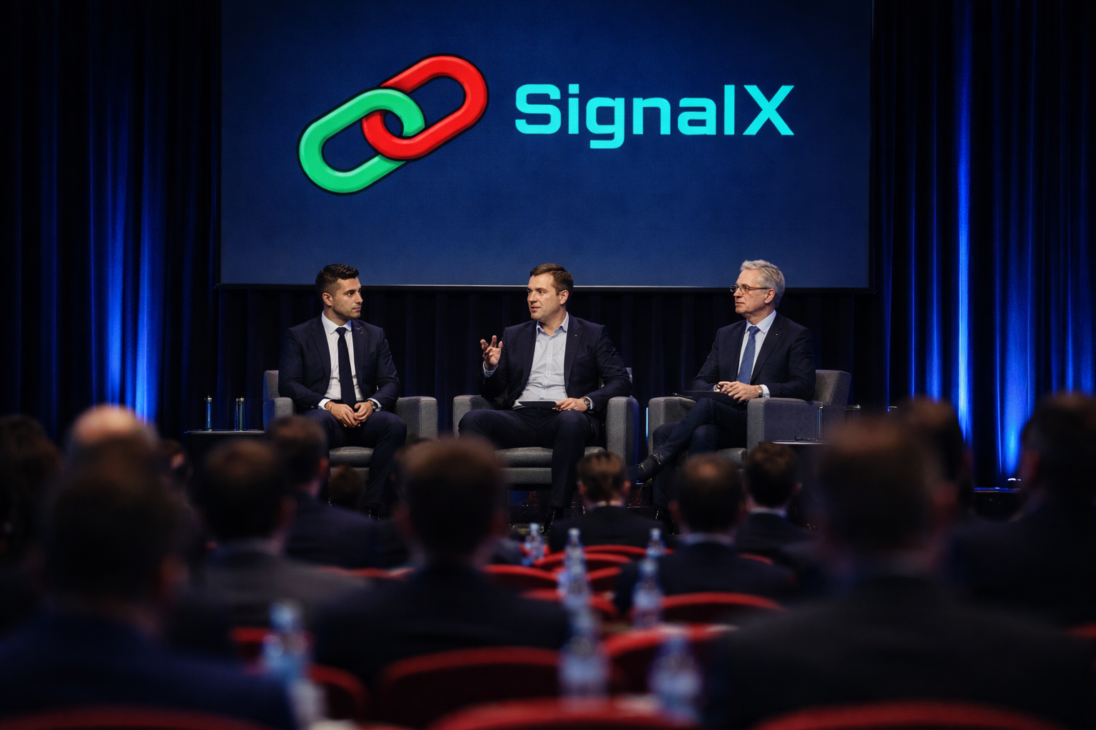 SignalX team presenting at conference